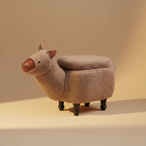 Pouf Pecora Beige - Struttura v3