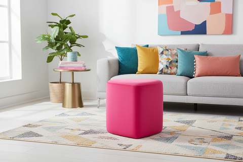 TONY - SGABELLO CUORE FUCSIA