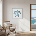 Quadro tartaruga ambientato - casa al mare