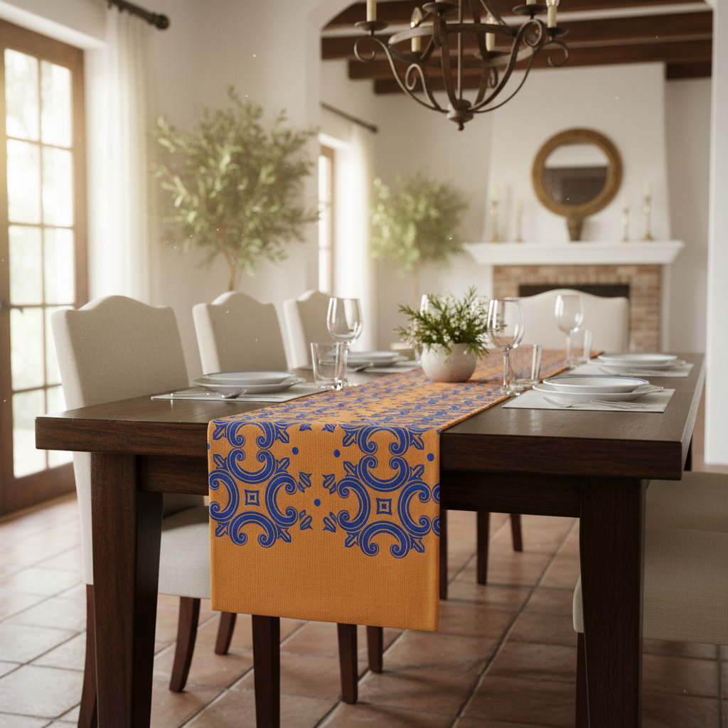 Runner arancione e blu - ambientazione
