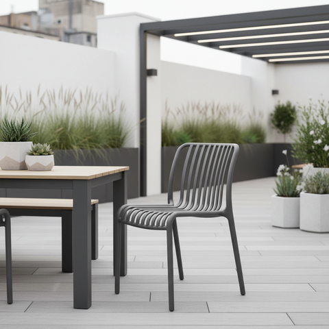 Carzana - Sedia In Pp Grigio Londra