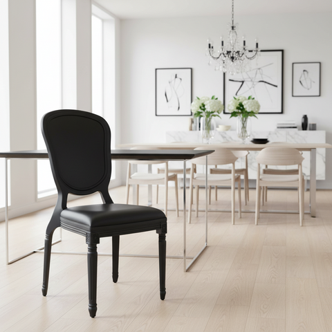 Sissi - Sedia In Pp In & Out Nera Impilabile