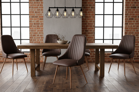 Terese - sedia giro 180 marrone