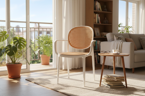 Sedia Lionel in appartamento senza coperta