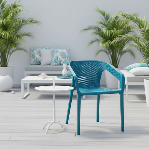 Python - Sedia Impilabile in PP Blu