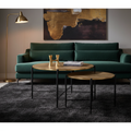 Set 2 tavolini ottone bronzo living glamour
