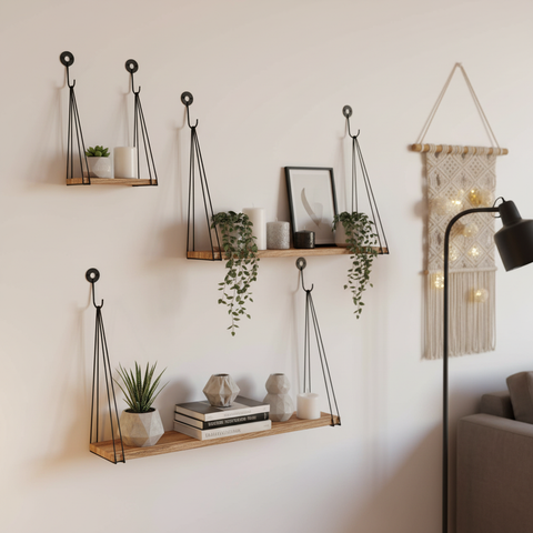 Set 3 mensole 2 ganci lifestyle