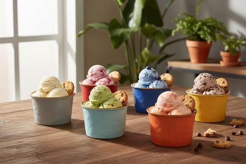 Set Ciotoline con Gelato e Dolcetti