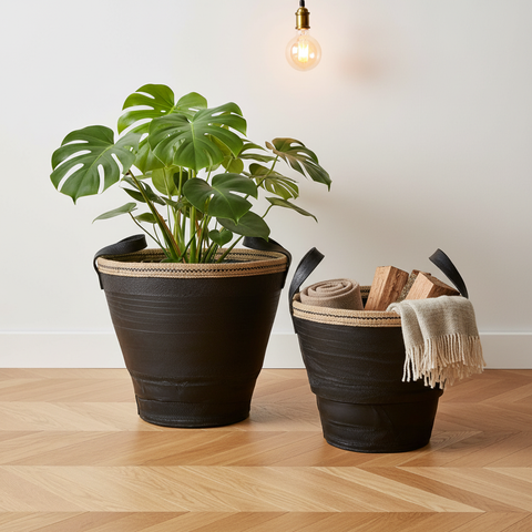 Set Secchi Gomma Nera - Ambientata v2