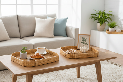 Adios - Trays Set 1/2 Rattan