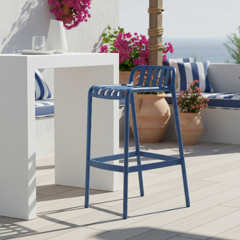 Carzana - Sgabello In Pp Azzurro