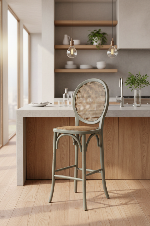 Sgabello alto completo in cucina