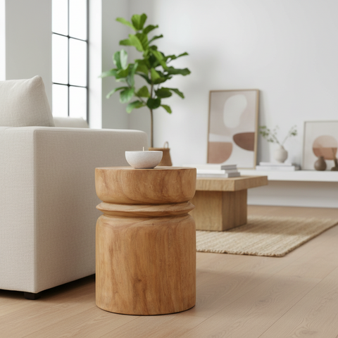 Suar - Sgabello Cilindro Con Strozzatura