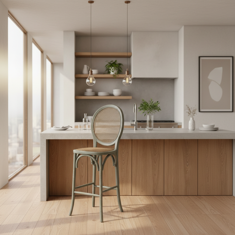 Sgabello in cucina - formato quadrato