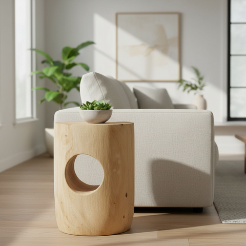 Suar - Sgabello Cilindro Con Foro