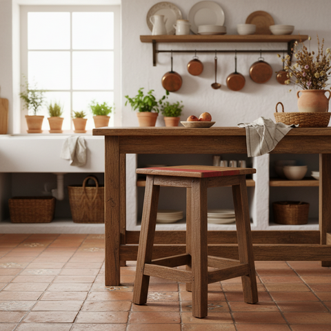 Cordonnier - sgabello con legni di recupero