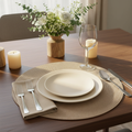 Sottopiatto beige Placemate in ambiente lifestyle