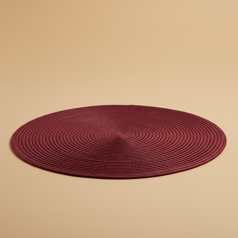 Sottopiatto bordeaux Placemat su sfondo neutro