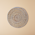 Sottopiatto grigio-juta sfondo beige