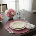 Sottopiatto rosa Placemate in ambiente lifestyle