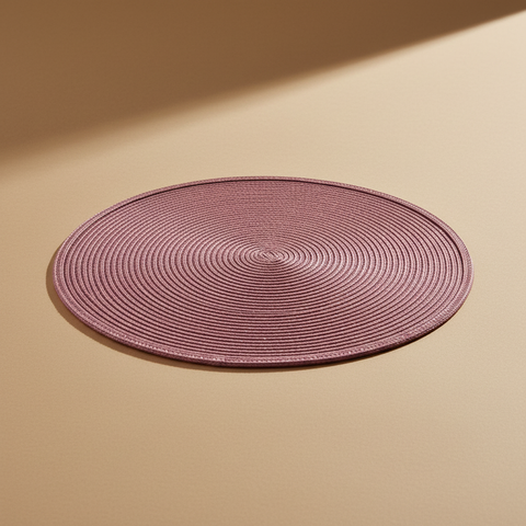 Sottopiatto rosa Placemate su sfondo neutro