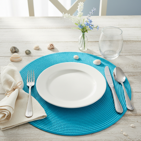 Sottopiatto turchese Placemate in ambiente lifestyle