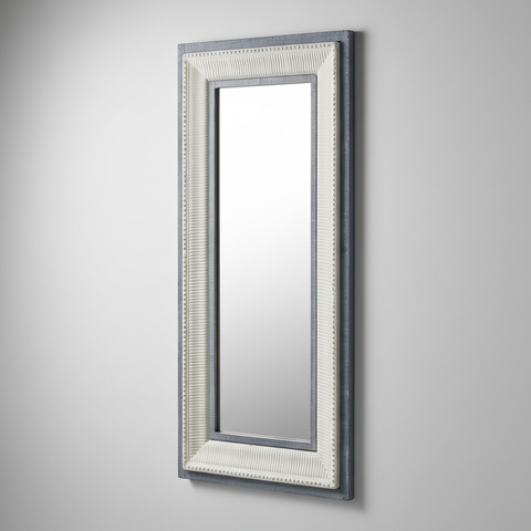 Specchio Provence cornice rilievo sfondo neutro