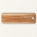 SUAR - TAGLIERE RETTANGOLARE TEAK - su fondo avorio con ombre morbide
