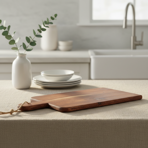 Tagliere Legno Riciclato – ambientata senza cibo