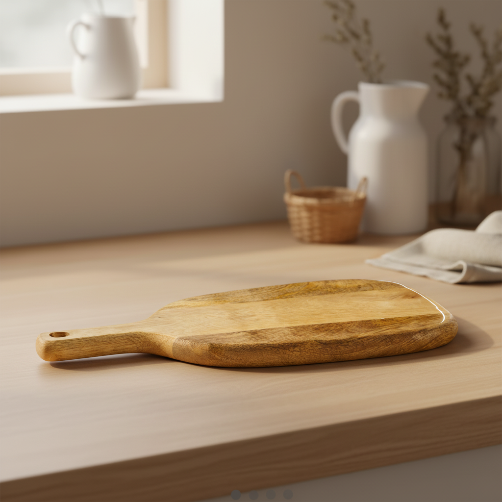 Tagliere mango paddle ambientato