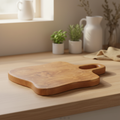 Tagliere teak organico ambientato