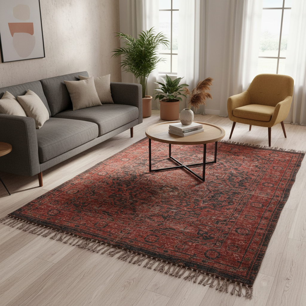 Tappeto 140x200 in ambiente living