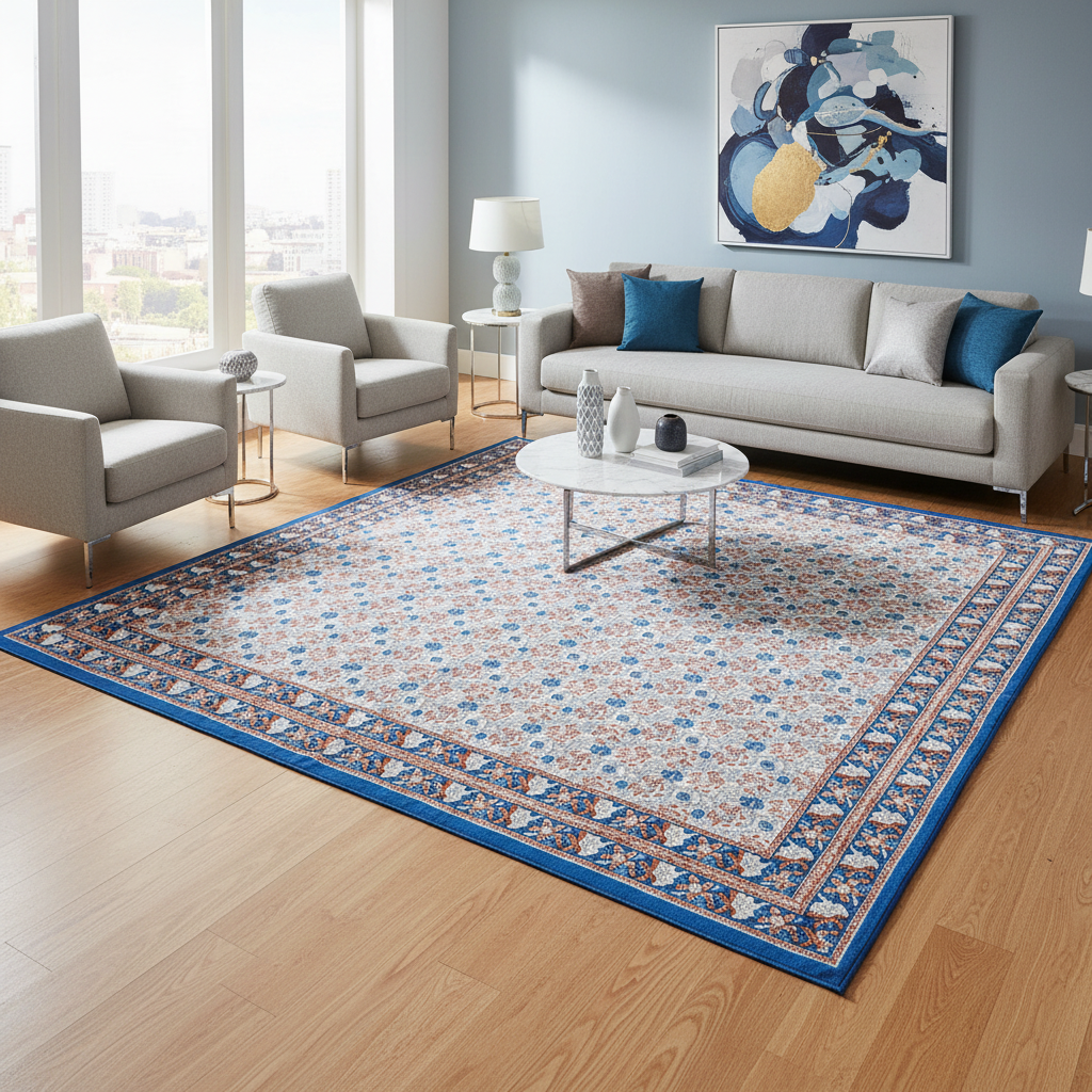 Tappeto decorativo in ambiente