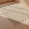 Tappeto juta naturale 200x140 su sfondo beige