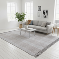 Tappeto righe grigie 200x140 ambientato