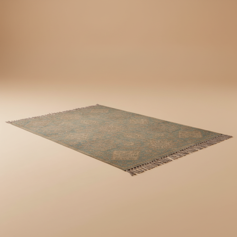 Tappeto su sfondo beige