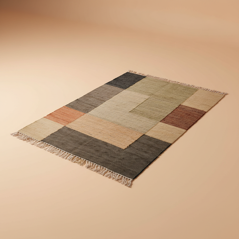 Tappeto su sfondo beige