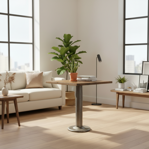 Tavolo bistrot manhole in living esteso