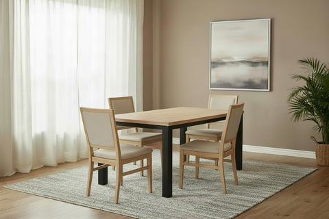 BOLTON - MESA 145X75 CON PATAS DE HIERRO