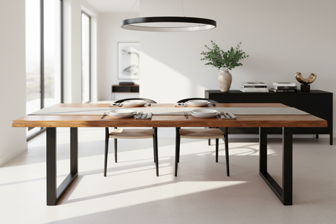 Brighton - Tavolo Pranzo Legno Riciclato