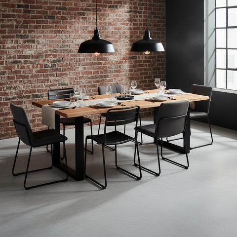 Tavolo Mango Live Edge Gambe Ferro - Lifestyle