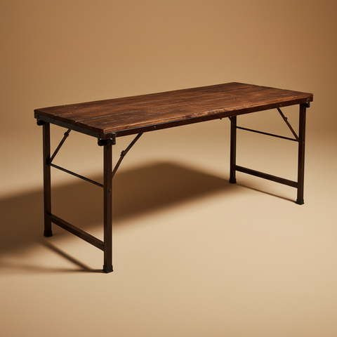 Tavolo panca Recycle legno riciclato sfondo neutro