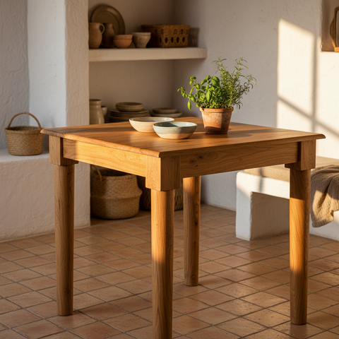 Rockler - Tavolo Pranzo in Legno di Acacia 70x70cm