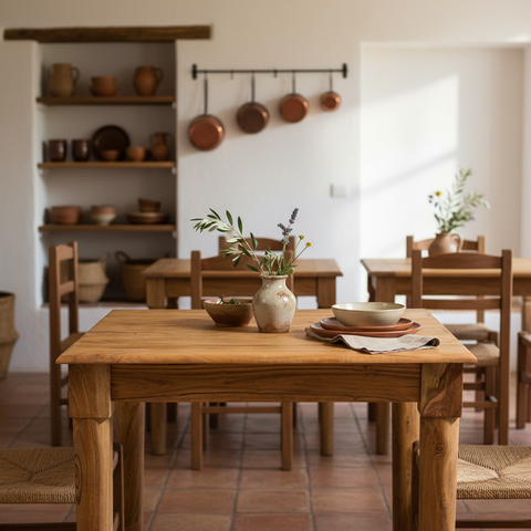 Rockler - Tavolo Pranzo in Legno di Acacia 80x80cm