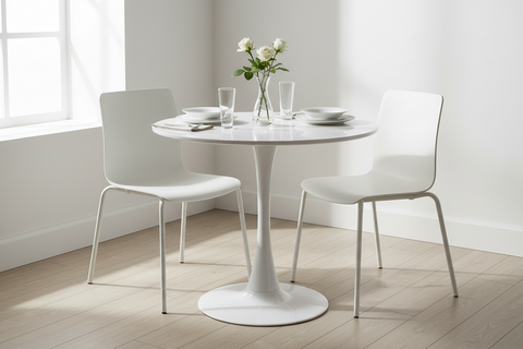 Party - tavolo rotondo bianco