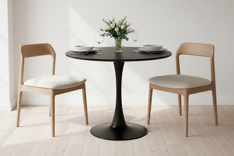 Party - tavolo rotondo nero