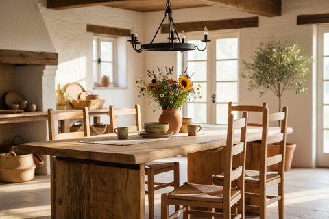 Bleached Tavolo Legno Riciclato