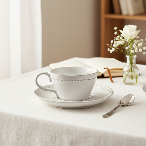 Tazza con piattino - lifestyle