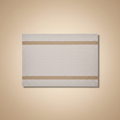 Tovaglietta chevron beige su sfondo beige