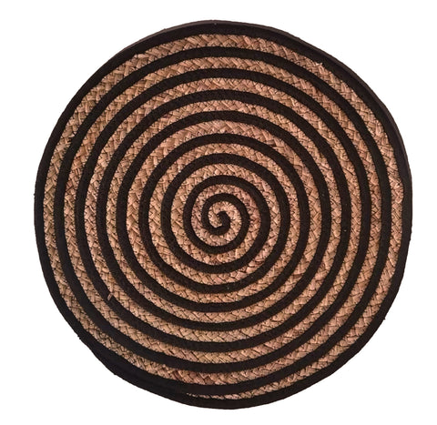 SOTTOPIATTI - SET 1/4 CIRCLE NATURALE E NERO